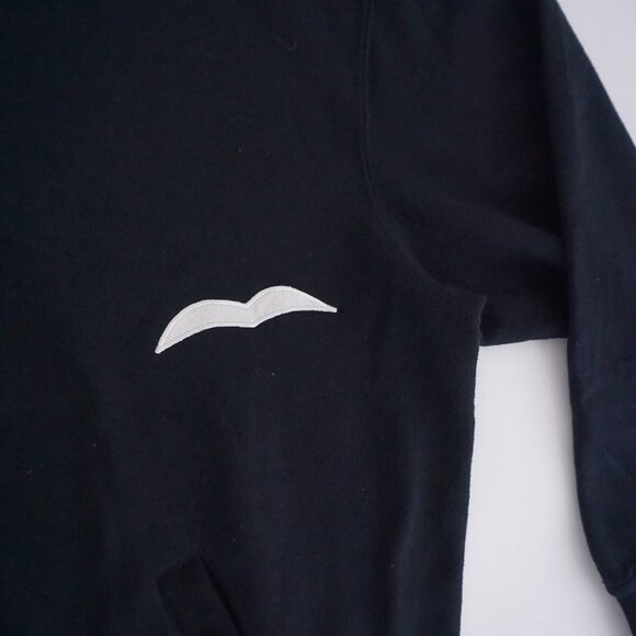 Vintage Blair Black Cotton Cardigan Cardinal Winter Cabincore Grandmacore XL - Picture 5 of 10